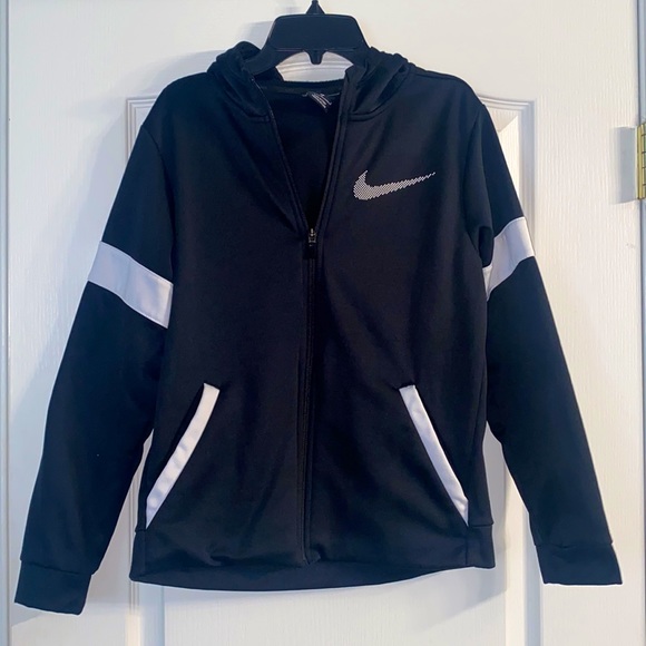 Nike Big Boys Warm Up/Training Zip-up Jacket in black - Picture 2 of 11